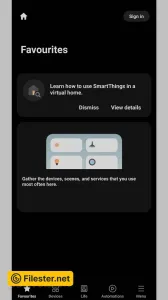 Favourites Page - Samsung SmartThings für Android samsung-smartthings-56707907.webp