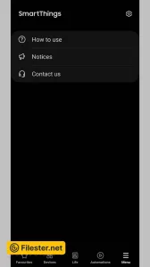 Menu - Samsung SmartThings für Android samsung-smartthings-93519403.webp
